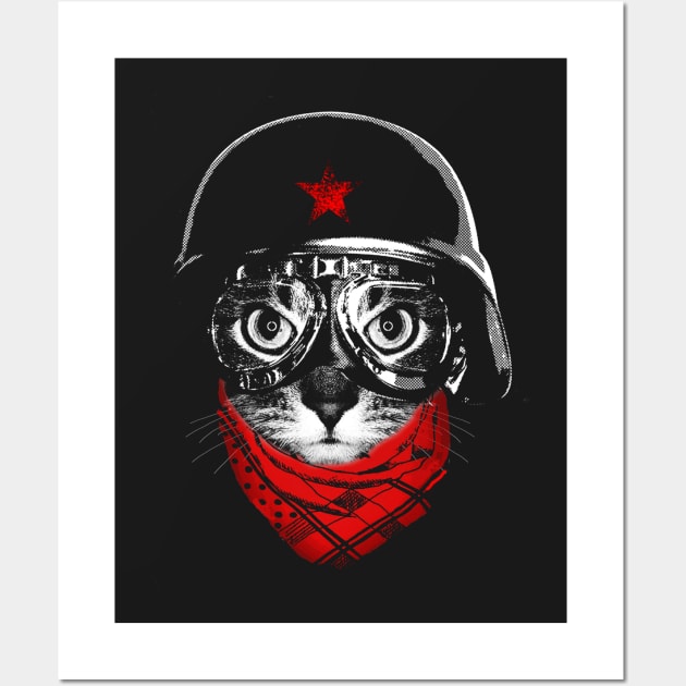 Pilot Cat Wall Art by clingcling